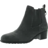 Easy Spirit Womens Stretch Faux Suede Ankle Boots In Grey