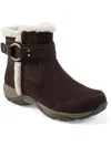 Easy Spirit Elinor Womens Suede Faux Fur Lined Winter & Snow Boots In Brown