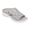 Easy Spirit Womens Traciee Slide Sandals In Silver