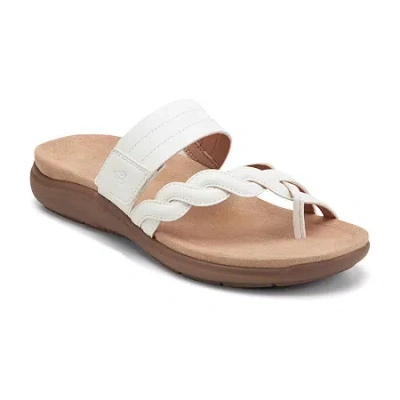 Easy Spirit Womens Waren Flat Sandals In White