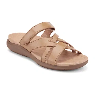 Easy Spirit Womens Waylin Flat Sandals In Brown