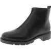 Easy Spirit Womens Zipper Leather Booties In Black