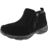Easy Spirit Epic Womens Suede Water Resistant Ankle Boots In Black