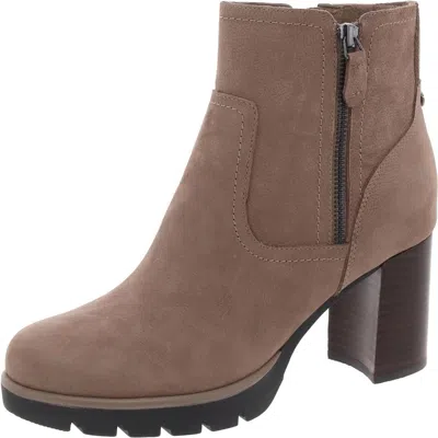 Easy Spirit Womens Zipper Manmade Ankle Boots In Grey