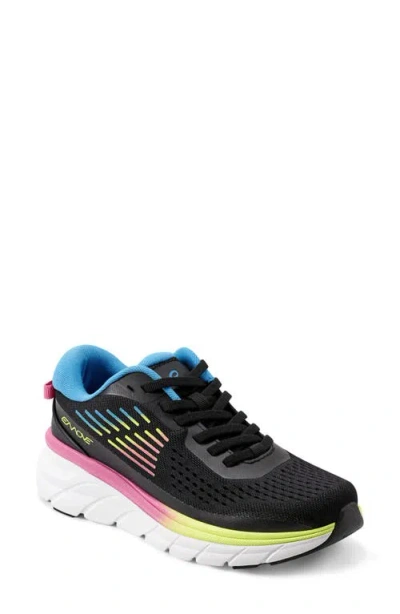 Easy Spirit X Denise Austin Mel Sneaker In Black Multi