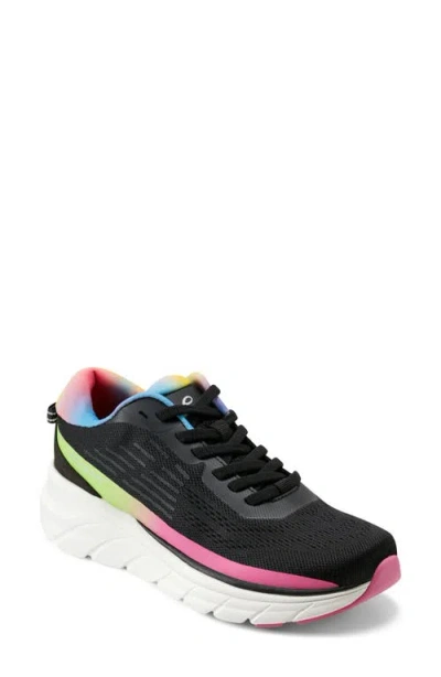 Easy Spirit X Denise Austin Mel Sneaker In Black/black