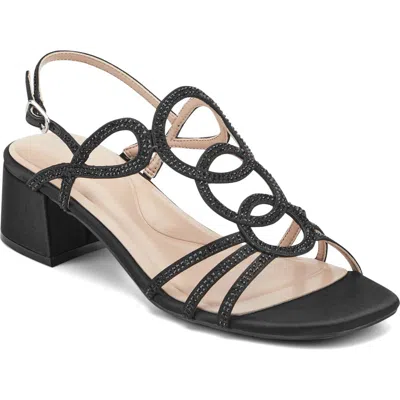 Easy Spirit Yana Block Heel Sandal In Black