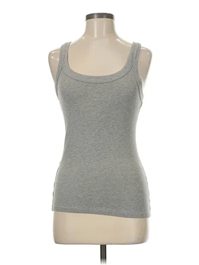 Pre-owned Easy Standard Tank Top Gray Strapless Neckline Tops