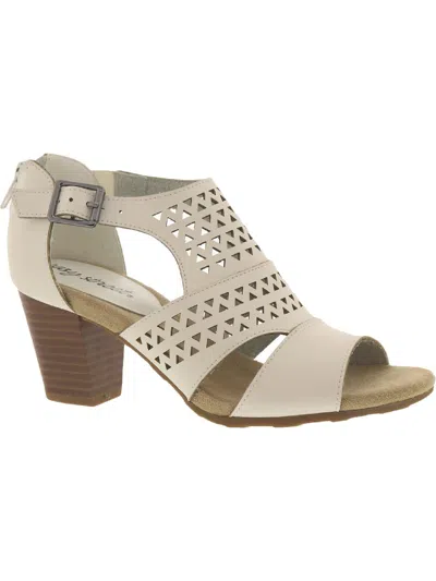 Easy Street Adara Womens Laser Cut Perforated Heels In Multi