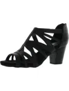 Easy Street Amaze Womens Faux Leather Gladiator Dress Sandals In Black