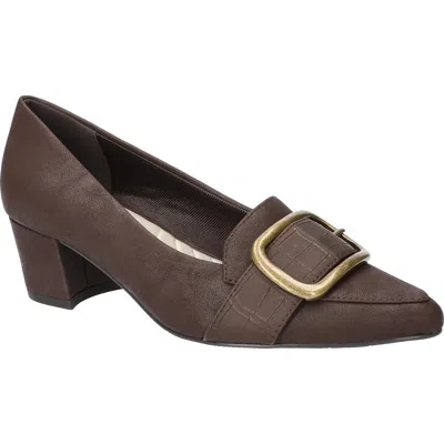 Easy Street Amber Pointed Toe Pump In Brown