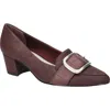 Easy Street Amber Pointed Toe Pump In Burgundy