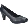 Easy Street Poet Womens Solid Man Made Pumps In Blue
