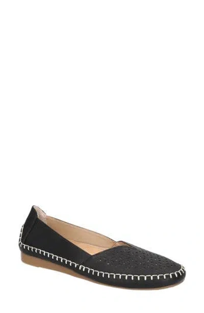 Easy Street Amity Womens Round Closed Toe Slip-on Shoe In Black