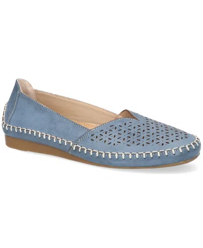 Easy Street Amity Slip-on Flats In Blue