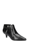 Easy Street Annalee Womens Double Zipper Man Made Kitten Heels In Black