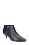 Easy Street Annalee Womens Zip Up Slip On Ankle Boots In Navy