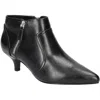 Easy Street Annalee Womens Double Zipper Man Made Kitten Heels In Black