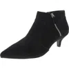 Easy Street Annalee Womens Faux Leather Pointed Toe Ankle Boots In Multi