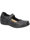 Easy Street Archer Womens Leather Cushioned Footbed Mary Janes In Grey