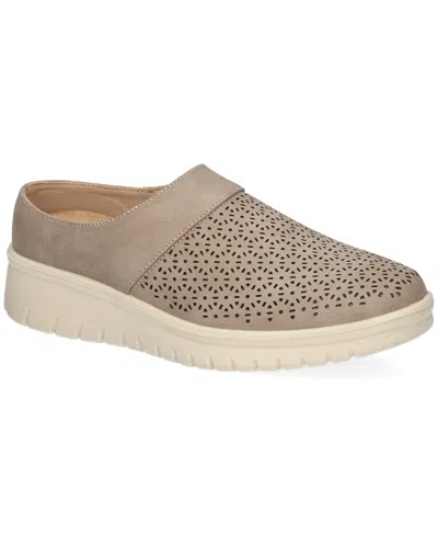 Easy Street Aretha Comfort Mules In Neutral