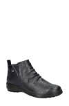Easy Street Ariadne Womens Faux Leather Cushioned Footbed Ankle Boots In Navy