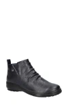 Easy Street Ariadne Womens Faux Leather Cushioned Footbed Ankle Boots In Navy