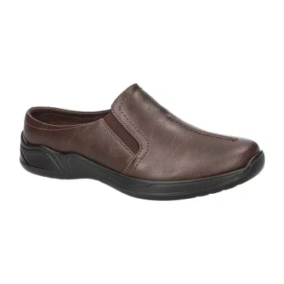 Easy Street Atlas Womens Round Closed Toe Mules In Brown