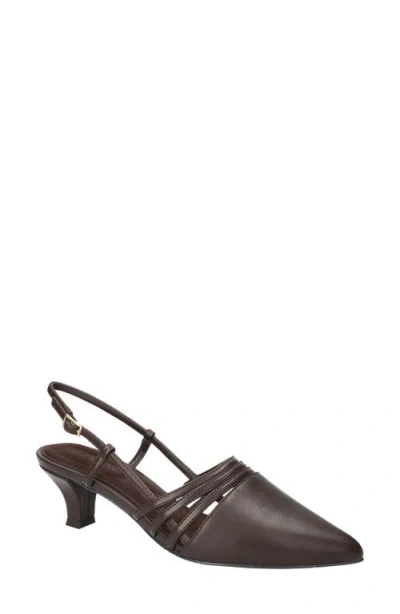 Easy Street Aura Slingback Pump In Burgundy