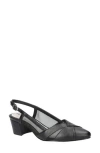 Easy Street Avena Mesh Slingback Pump In Black