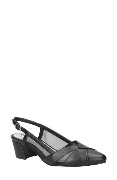 Easy Street Avena Mesh Slingback Pump In Black