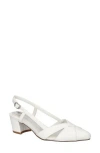 Easy Street Avena Mesh Slingback Pump In White