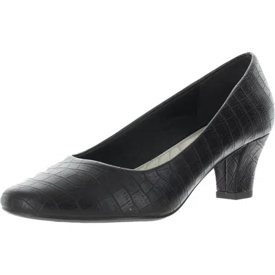 Easy Street Ballari Womens Faux Leather Slip On Pumps