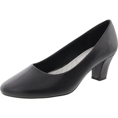 Easy Street Ballari Womens Padded Insole Faux Leather Pumps