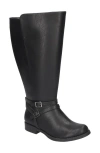 Easy Street Jewel Plus Block Heeled Boot In Black