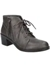 Easy Street Becker Womens Faux Leather Ankle Booties In Grey