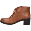 Easy Street Becker Womens Faux Leather Round Toe Ankle Boots In Multi