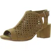 Easy Street Belva Womens Buckle Faux Leather Block Heel In Multi