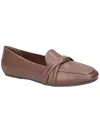Easy Street Betty Womens Faux Leather Slip-on Loafers In Brown