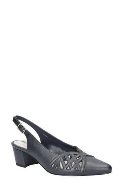 Easy Street Bizzy Slingback Pump In Navy