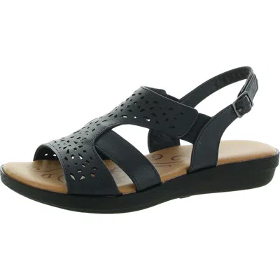 Easy Street Bolt Womens Buckle Open-toe Slingback Sandals In Blue