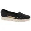 Easy Street Bugsy Womens Faux Leather Comfort Flats In Multi