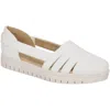 Easy Street Bugsy Womens Faux Leather Slip On Flatform Sandals In Multi