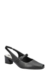 Easy Street Cameo Slingback Mary Jane Pump In Black
