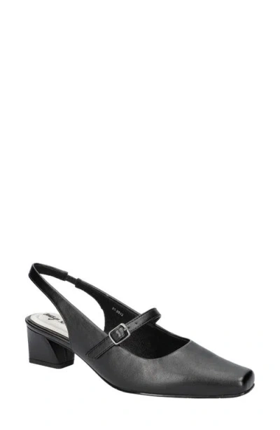 Easy Street Cameo Slingback Mary Jane Pump In Black