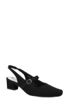 Easy Street Women's Cameo Square Toe Slingback Pumps In Black Lamy