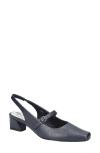 Easy Street Women's Cameo Square Toe Slingback Pumps In Navy