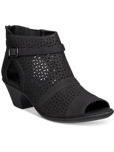 Easy Street Carrigan Womens Perforated Cut-out Dress Sandals In Black