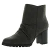 Easy Street Carrow Womens Slip On Block Heel Ankle Boots In Grey
