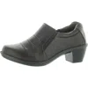 Easy Street Chipper Womens Zip Up Slip On Shooties In Brown